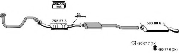 ERNST 080088 Exhaust System